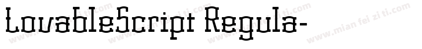 LovableScript Regula字体转换